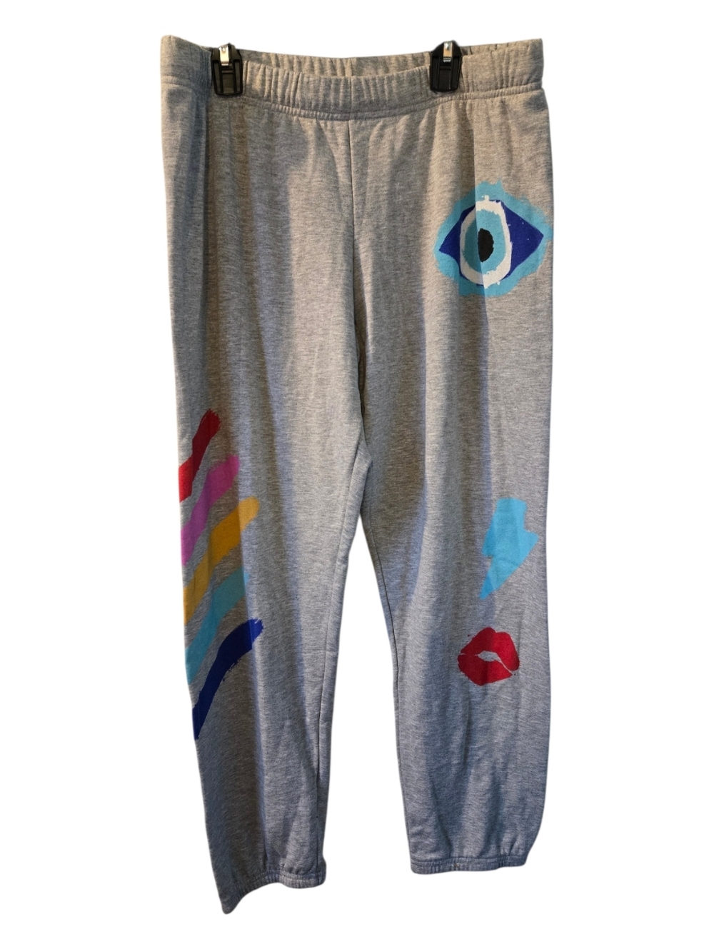 Lauren Moshi Alana Painted Evil Eye Joggers - Picture 8 of 16